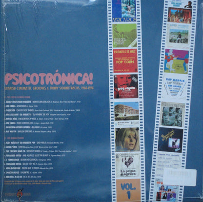 Various : Psicotrónica! Vol.1 (Spanish Cinematic Grooves & Funky Soundtracks, 1968-1978) (LP, Comp, Ltd)