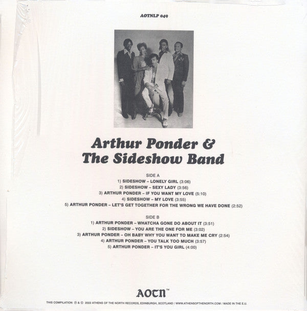 Arthur Ponder & Side Show : Arthur Ponder & The Sideshow Band (LP, Comp)