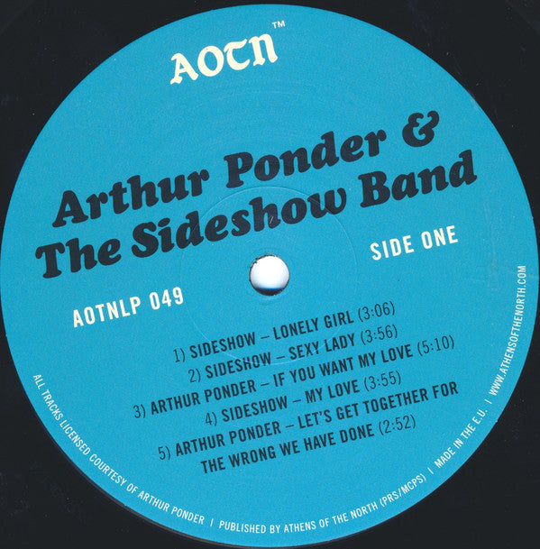 Arthur Ponder & Side Show : Arthur Ponder & The Sideshow Band (LP, Comp)