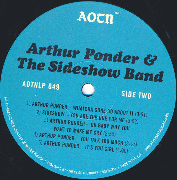 Arthur Ponder & Side Show : Arthur Ponder & The Sideshow Band (LP, Comp)