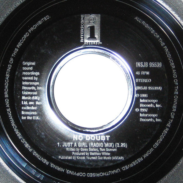 No Doubt : Just A Girl (7", Single, Jukebox)