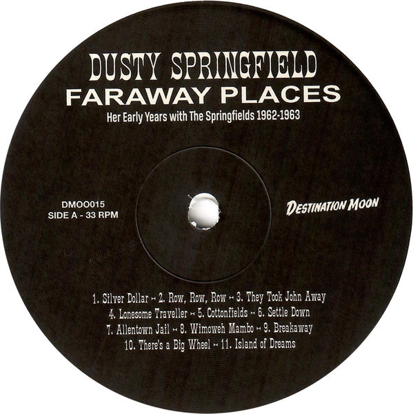 Dusty Springfield : Faraway Places: Her Early Years With The Springfields 1962-1963 (LP, Comp, Whi)