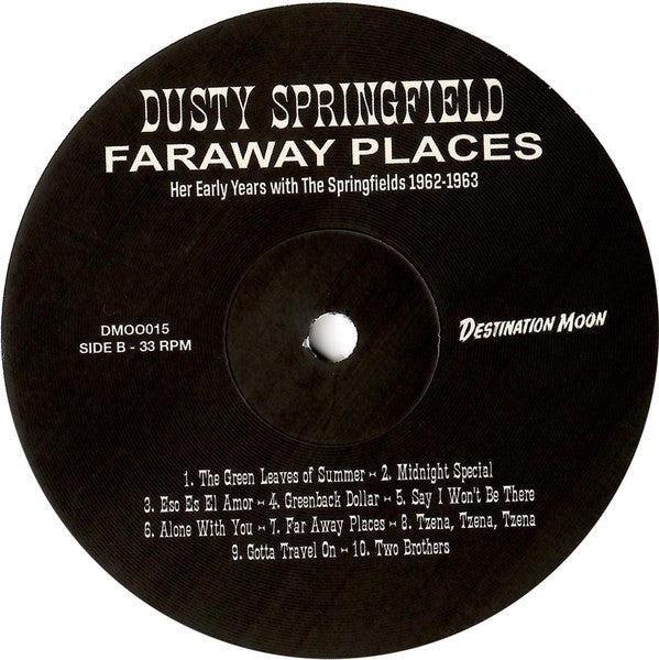 Dusty Springfield : Faraway Places: Her Early Years With The Springfields 1962-1963 (LP, Comp, Whi)