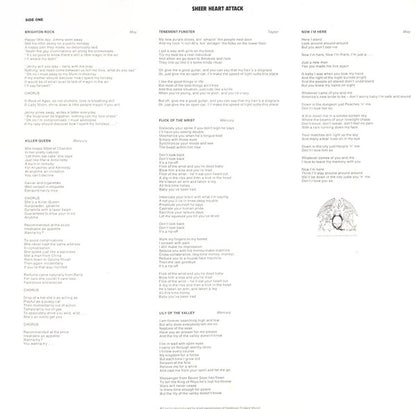 Queen : Sheer Heart Attack (LP, Album, RE, Yel)