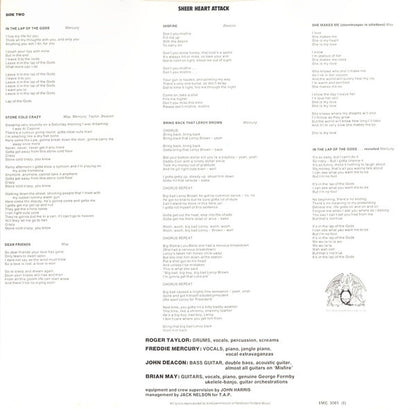 Queen : Sheer Heart Attack (LP, Album, RE, Yel)