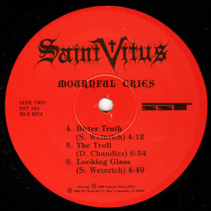 Saint Vitus : Mournful Cries (LP, Album, RE)