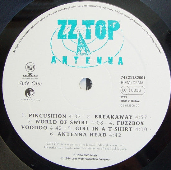 ZZ Top : Antenna (LP, Album)