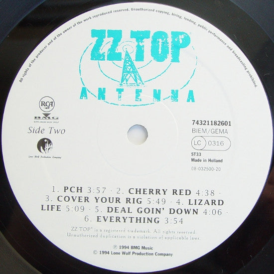 ZZ Top : Antenna (LP, Album)