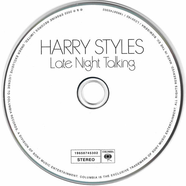Harry Styles : Late Night Talking (CD, Single, Num)