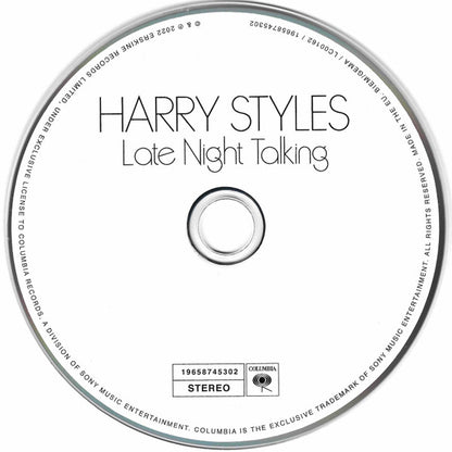 Harry Styles : Late Night Talking (CD, Single, Num)