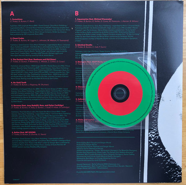Danger Mouse & Black Thought : Cheat Codes (LP, Album, Red + CD, Album + Ltd)