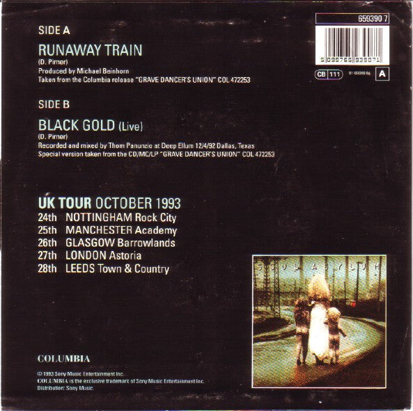 Soul Asylum (2) : Runaway Train (7", Single, Sol)