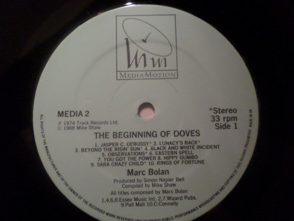 Marc Bolan : The Beginning Of Doves (LP, Comp, No )