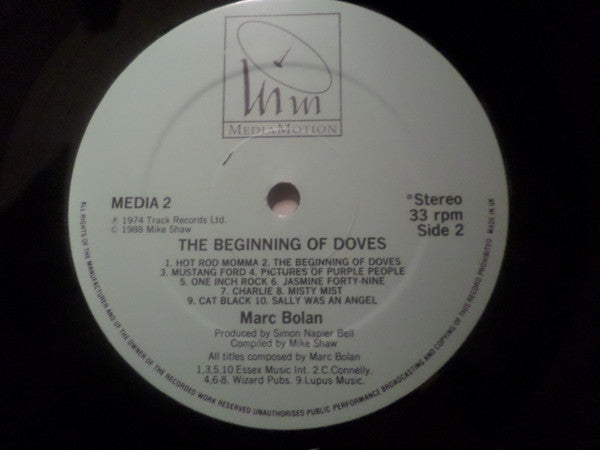 Marc Bolan : The Beginning Of Doves (LP, Comp, No )