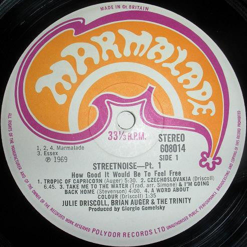 Julie Driscoll, Brian Auger & The Trinity : Streetnoise Volume 1 (LP, Album)