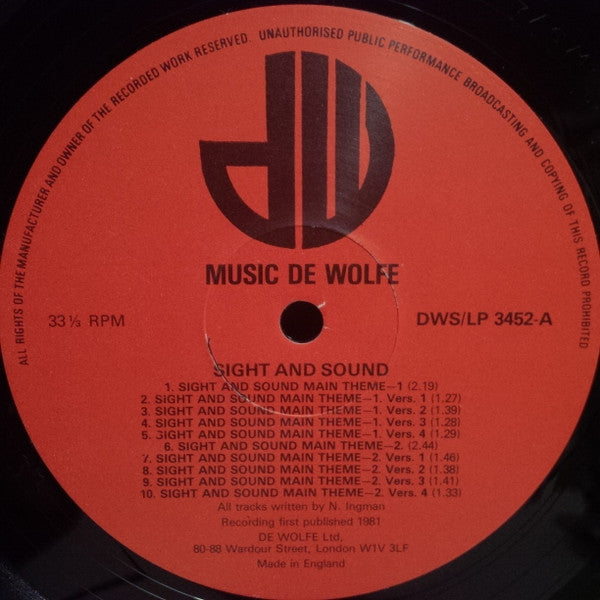 Nick Ingman : Sight And Sound (LP)