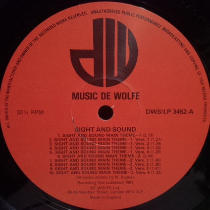 Nick Ingman : Sight And Sound (LP)