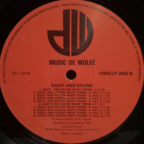 Nick Ingman : Sight And Sound (LP)