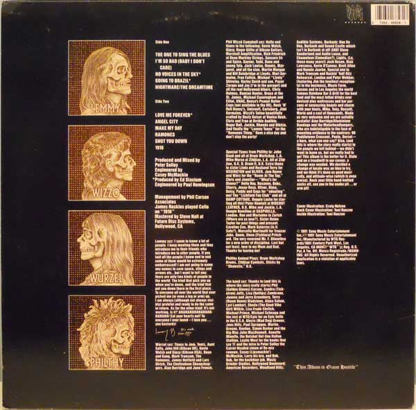 Motörhead : 1916 (LP, Album)