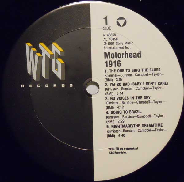 Motörhead : 1916 (LP, Album)