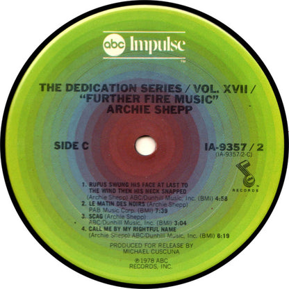 Archie Shepp : Further Fire Music (2xLP)