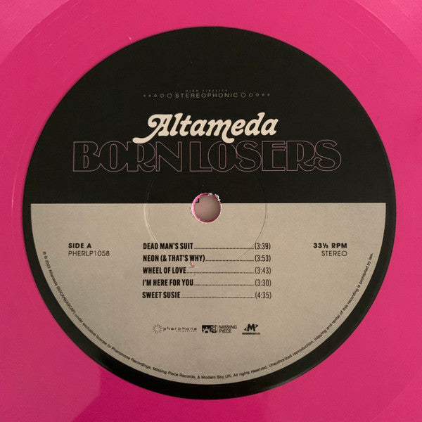 Altameda : Born Losers (LP, Album, Pin)