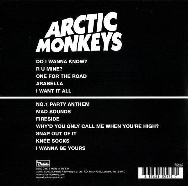 Arctic Monkeys : AM (CD, Album, RE, Gat)