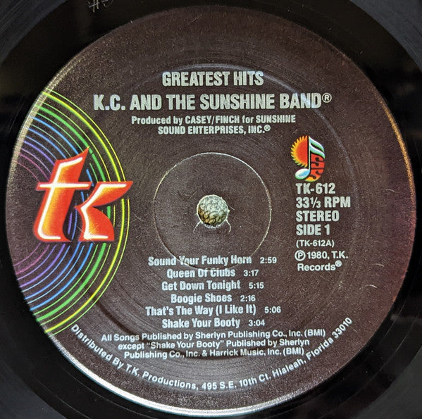 KC & The Sunshine Band : Greatest Hits (LP, Comp)