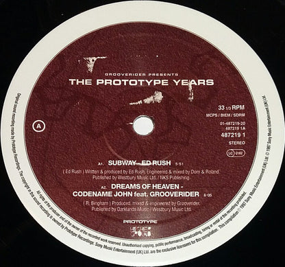 Grooverider : The Prototype Years (3x12", Comp)