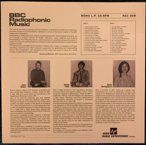 BBC Radiophonic Workshop : BBC Radiophonic Music (LP, Album, Mono, Ltd, RE, RM, Cle)