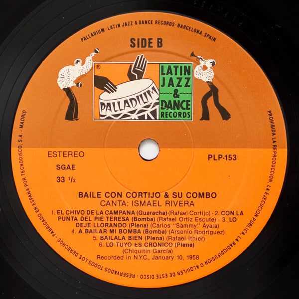 Cortijo Y Su Combo Con Ismael Rivera : Baile Con Cortijo Y Su Combo = Dance With Cortijo And His Combo (LP, Album, RE)