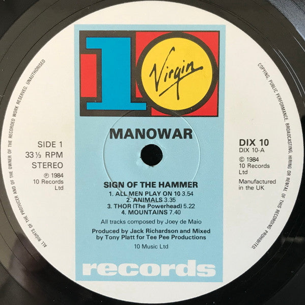 Manowar : Sign Of The Hammer (LP, Album)