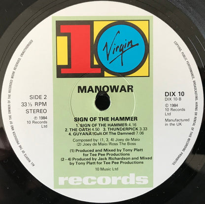 Manowar : Sign Of The Hammer (LP, Album)