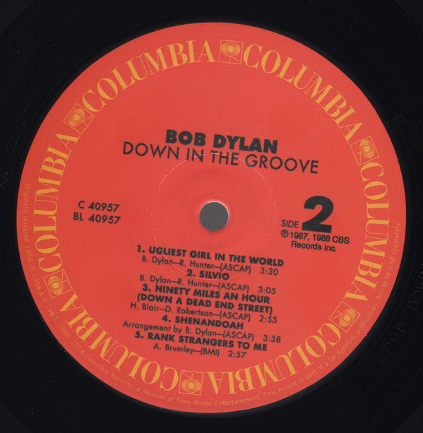 Bob Dylan : Down In The Groove (LP, Album, RE, 180)