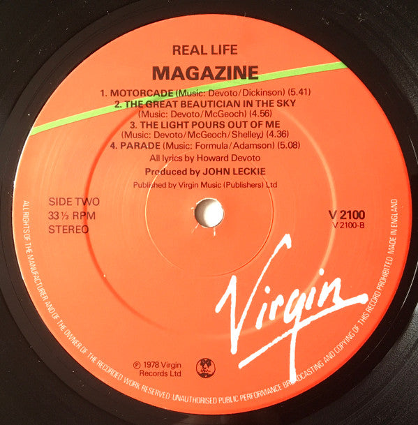 Magazine : Real Life (LP, Album, RP, Gre)