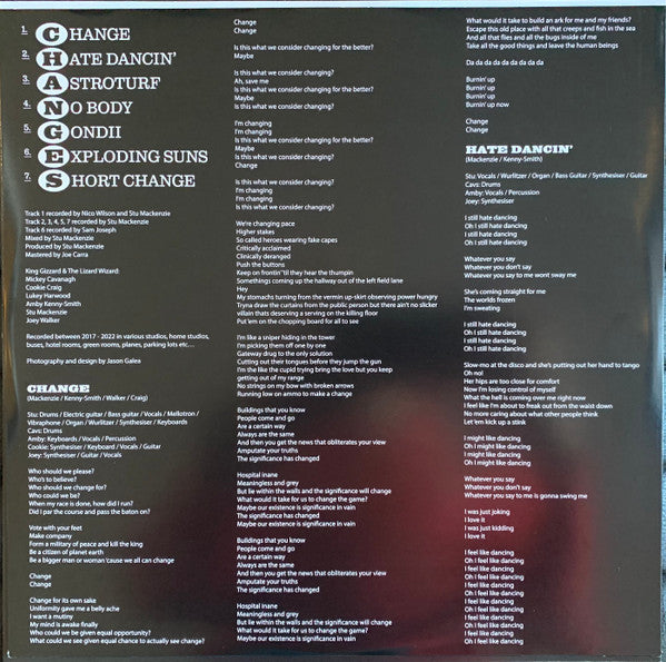 King Gizzard And The Lizard Wizard : Changes (LP, Album, Ltd, Whi)