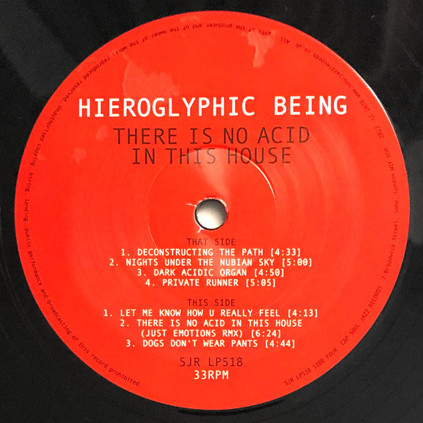Hieroglyphic Being : There Is No Acid In This House (2xLP, Album)