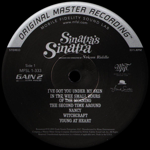 Frank Sinatra : Sinatra's Sinatra (LP, Album, Ltd, Num, RE, RM, S/Edition, 180)