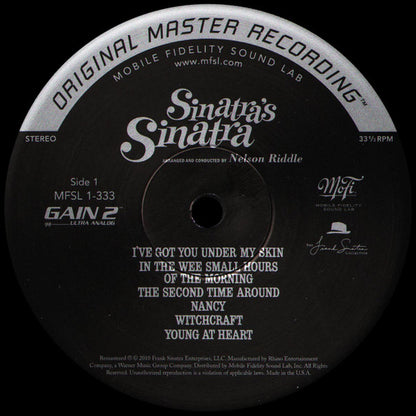 Frank Sinatra : Sinatra's Sinatra (LP, Album, Ltd, Num, RE, RM, S/Edition, 180)