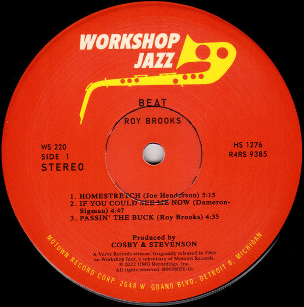 Roy Brooks : Beat (LP, Album, RE, 180)