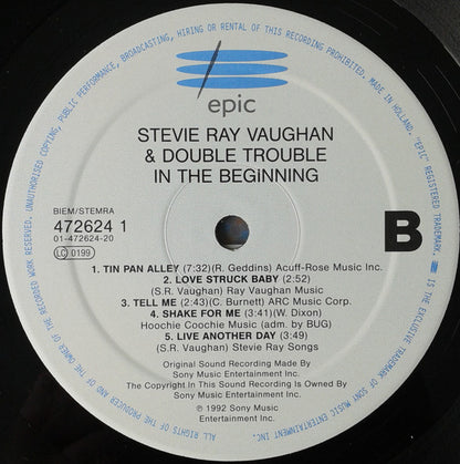 Stevie Ray Vaughan And Double Trouble* : In The Beginning (LP, Album)