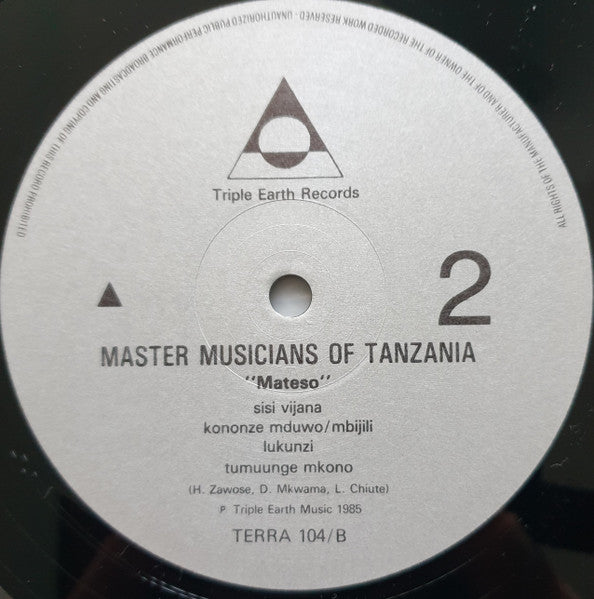 Master Musicians Of Tanzania* : Mateso (LP)