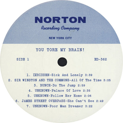Various : You Tore My Brain! (Unissued Sixties Garage Acetates / Volume Five) (LP, Comp)