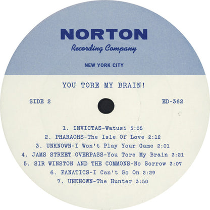 Various : You Tore My Brain! (Unissued Sixties Garage Acetates / Volume Five) (LP, Comp)