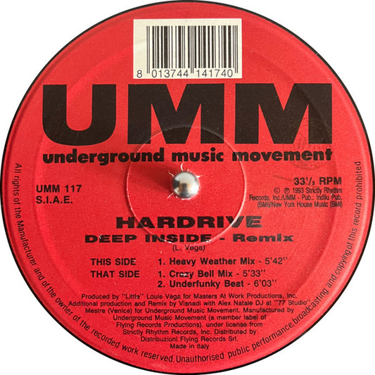 Hardrive : Deep Inside (Remix) (12")