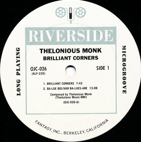 Thelonious Monk With Sonny Rollins, Ernie Henry And Clark Terry : Brilliant Corners (LP, Album, Mono, RE)