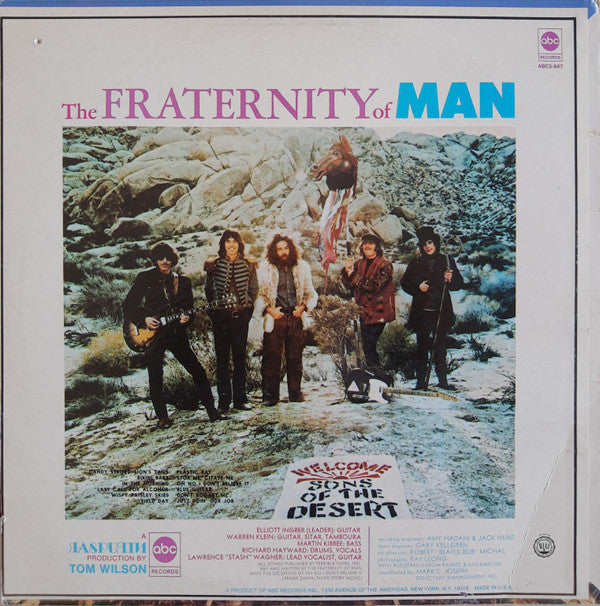 The Fraternity Of Man : The Fraternity Of Man (LP, Album)