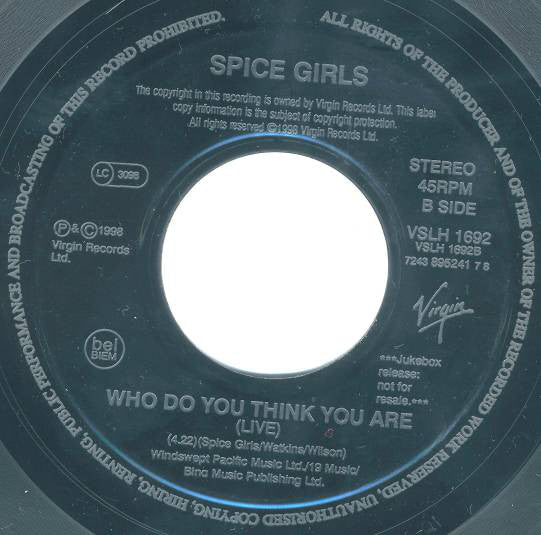Spice Girls : Viva Forever (7", Single, Jukebox)