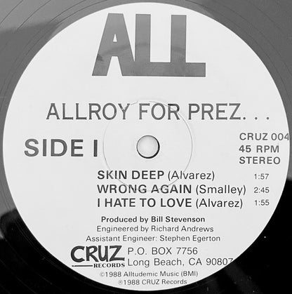 ALL (2) : Allroy For Prez (12", EP)