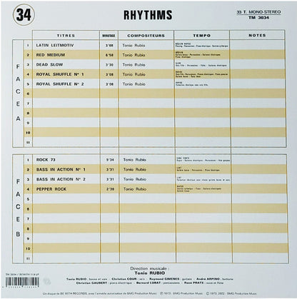Tonio Rubio : Rhythms (LP, Album, RE)